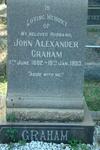 GRAHAM John Alexander 1882-1953