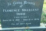 IMRIE Florence Millecent nee LYLE 1901-1976