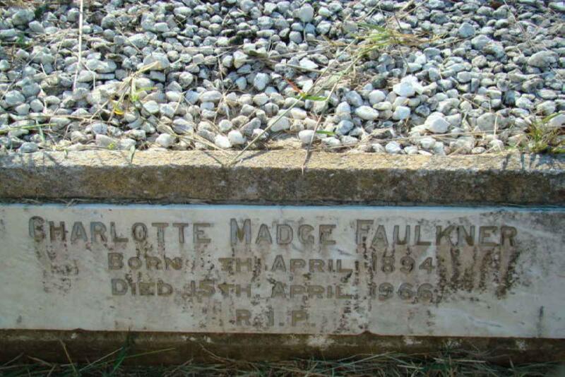 FAULKNER Charlotte Madge 1894-1966