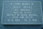 HOAL Judy Nee NORENIUS 1928-1990