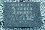SURGEON Margery Winifred 1918-1987
