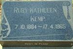 KEMP Ruby Kathleen 1884-1965