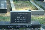 MERWE Henk, van der 1962-1983