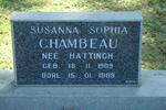 CHAMBEAU Susanna Sophia nee HATTING 1909-1989