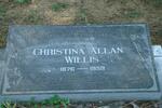 WILLIS Christina Allan 1876-1959