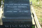 WISEMAN William Thomas -1962