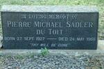 TOIT Pierre Michael Sadler, du 1927-1966