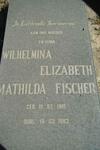 FISCHER Wilhelmina Elizabeth Mathilda 1910-1983