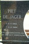 JAGER Piet, de 1912-1980