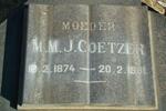 COETZER M.M. 1874-1961