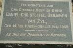 ZYL Daniel Christoffel Benjamin, van 1886-1949