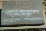 JAGER Maria Magdalena, de nee PIETERS 1896-1984