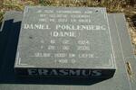 ERASMUS Daniel Poklenberg 1924-2000