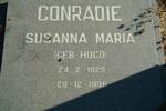 CONRADIE Susanna Maria nee HUGO 1925-1996