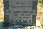 SCHOEMAN Marthinus Johannes 1893-1973