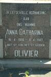 OLIVIER Anna Catharina 1906-1983