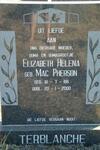 TERBLANCHE Elizabeth Helena nee Mac PHERSON 1911-2000