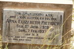 PIETERSE Anna Elizabeth 1920-1937