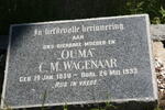 WAGENAAR C.M. 1850-1933