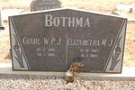 BOTHMA Charl W.P.J. 1895-1980 & Elizabetha M.J. 1903-1980
