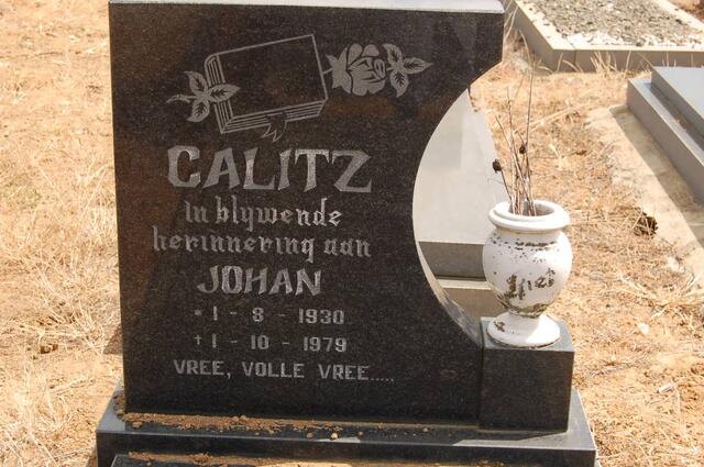 CALITZ Johan 1930-1979