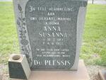 PLESSIS Anna Susanna, du 1913-1955