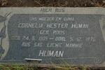 HUMAN Cornelia Hester nee ROOS 1905-1976