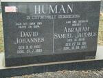 HUMAN David Johannes 1900-1993 & Abraham Samuel Jacobus DE BEER 1911-1997