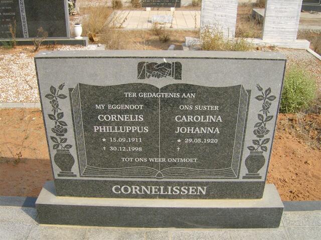 CORNELISSEN Cornelis Philluppus 1911-1998 & Carolina Johanna 1920-