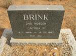 BRINK Jacoba P. 1884-1967