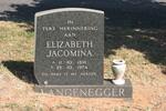 LANGENEGGER Elizabeth Jacomina 1891-1974