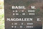 ? Basil W. 1909-1991 & Magdaleen E. 1919-2004