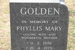 GOLDEN Phyllis Mary 1896-1975