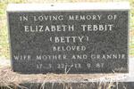 TEBBIT Elizabeth 1922-1987