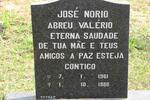 VALÉRIO José Norio Abreu 1961-1988