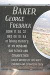 BAKER George Fredrick 1932-1984