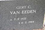 EEDEN Gert C., van 1937-1984