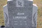LEMARQUE Joan 1941-1990