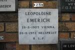 EMERICH Leopoldine 1905-1972