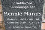 MARAIS Hennie 1934-2004