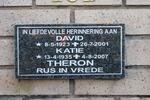 THERON David 1923-2001 & Katie 1935-2007
