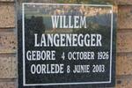 LANGENEGGER William 1926-2003