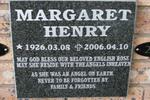 HENRY Margaret 1926-2006