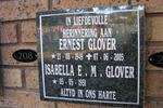 GLOVER Ernest 1949-2005 & Isabella E. M. 1951-
