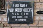 CLEMENTS Philip Matthew 1933-2006