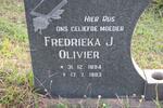 OLIVIER Fredrieka J. 1894-1983