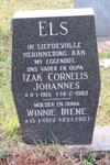 ELS Izak Cornelis Johannes 1915-1983 & Winnie Irene 1922-2007