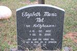 NEL Elizabeth Maria nee HOLTZHAUSEN 1922-2000