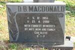 MACDONALD D.B. 1954-2000