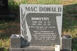 MACDONALD Dorothy 1909-2002